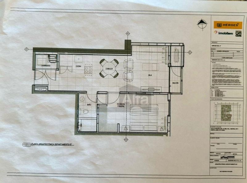 Departamento en renta Héroes 47 Centro Monterrey Nuevo Leon 1 recamara